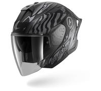 Jet Helmet Shark SKWAL JET CUP SPEED-FANCY Mat Black Anthracite Silver
