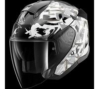 Jet Helmet Shark SKWAL JET PRANZ Black White Gold