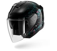 Shark Skwal Jet Reptaia Ece Open Face Helmet Black S