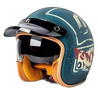 Jet Helmet with Sun Visor | Scooter &Amp; Motorcycle &Amp; Moped Helmet | ECE 22.06 Approved | for Men and Women 3,M/(57~58cm)