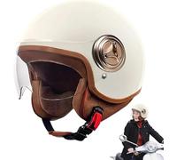 Jet Helmets Scooter Helmet Crash Helmet Chopper Helmet - Motorcycle Helmet ECE 22.06-Certified with Visor Sun Visor for Women Men Adults A3,55-60cm