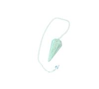 Jet International Amazonite Cone Shaped Pendulum Faceted A++ Crystal Therapy