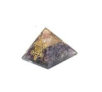 Jet International Amethyst Orgone Metatron Pyramid 2.5 inch EMF Harmonizer Energy 3rd Eye Activation Meditation Crystal Therapy Booklet Image is JUST A Reference