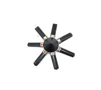 Jet International Black Tourmaline 7 Point Chakra Pyramid Generator
