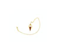 Jet International Double Point Gold Metal Pendulum Healing Dowsing A++