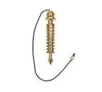 Prajet Energized Authentic Quality 9 Plate Ring Brass Metal Isis W/Chord Pendulum Free 40 Page Booklet on Crystal Therapy Healing Dowsing Metaphysical