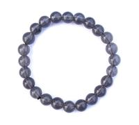 Jet International Iolite Stretch Bracelet 8 mm A++ Gemstone Amulet Charms Healing Energy Metaphysical Confidence Progress Strength Prosperity Peace Divine