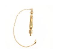 Jet International Long Karnak Isis Ring Gold Pendulum Plate Chamber w/Chord Reiki Wiccan Free Booklet Crystal Therapy Healing Dowsing A++ Metaphysical Spiritual Image is JUST A Reference.