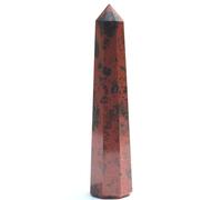 Jet International Mahogany Obsidian Obelisk 3 inch Approx. Jumbo Energized Authentic Gemstone Genuine