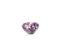 Jet International Natural Amethyst Bowl 2" Gemstone A+ Hand Carved Crystal Altar Healing Tray Dish Devotional Focus Spiritual Chakra Cleansing Metaphysical Psychic Reiki Balancing Divine Quality
