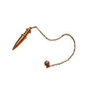 Jet International Prajet Pointed Double Plate Copper Plated Metal Pendulum Healing Dowsing Pendulum Therapy