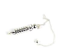 Jet International Quality 6 Plate Ring Silver Plated Metal Isis Pendulum Healing Dowsing