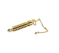 Jet International Quality 9 Plate Ring Brass Metal Isis Pendulum Healing Dowsing A++ Metaphysical