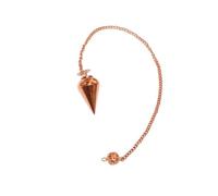 Jet International Teardrop Copper Metal Pendulum | Healing Dowsing, Natural Reiki Meditation, Chakra Balancing, Energy Charged, Tarot Fortune Telling