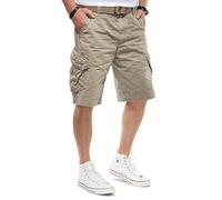 JET LAG Cargo Shorts Take Off 3 in Black, Navy, Olive, Stone, Cement, Gold and Camouflage, Cement, 42W
