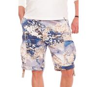 Jet Lag Men Cargo Shorts 17-131 with Floral Pattern