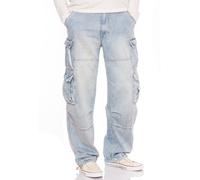 JET LAG Men's Cargo Jeans 007 Relaxed Fit Wide Leg