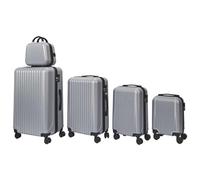 JET LAG, Set of suitcases optimal storage capacity, durability and robustness, elegant and functional design, effortless mobility, enhanced security, Tokyo Silver