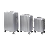 JET LAG - VO1363 - Grey New York X3 Suitcase 40L 65L 100L Leisure Travel Luggage Suitcase