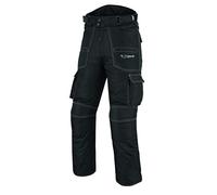 Jet Mens Motorcycle Motorbike Trousers Pants Textile CE Armoured Cargo Waterproof Protective Night Vision (W36 L30, Black)