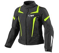 Jet Motorcycle Motorbike Jacket Women Ladies Summer Winter Armoured Textile Waterproof ELEKTRA (3XL (18/20), Fluro)