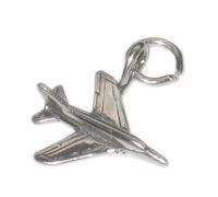 Jet Plane Aircraft sterling silver charm .925 x 1 Jets Planes charms