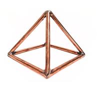 JET Pure Copper Pyramid 51 Degree Meditation, Healing, Amplification of Energy, energy flow and promote well-being Positive Energy - Approx 6 Inch (Copper Pyramid)