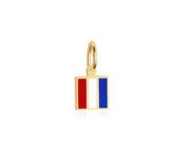 Jet Set Candy Letter Nautical Flag Mini Charm For Charm Bracelets and Necklaces-Gold Vermeil, 8 mm, Non-Precious Metal, No Gemstone