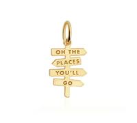 Jet Set Candy Oh the Places You’ll Go Charm, Sterling Silver, No Gemstone