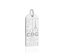 Jet Set Candy Sterling Silver Paris CDG Travel Charm