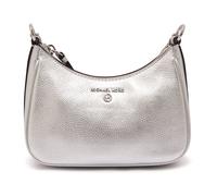 Jet Set Charm Small Metallic Leather Pochette - female - Michael Kors - Shoulder Bags - Gray - ONE SIZE - Bags ONE SIZE