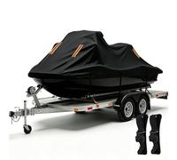 Jet Ski Cover for Crestliner 1448 CR Jon,Waterproof Boat Covers,Waterproof Heavy Duty Marine Tarp with Reinforced Stitching, All-Season Waterproof Boat Wrap