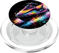 Jet Ski - Nautical Slide Design Multi-Coloured PopSockets PopGrip for MagSafe