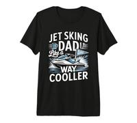 Jet Sking Dad Like A Way Cooler Lake Rider Premium T-Shirt