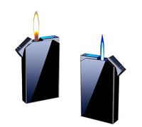 Jet Torch Cigar Lighter, Soft/Jet Flame Cigarette Lighter with Flame Adjustable, Refillable Butane Lighter, Great Gift for Man, Birthday, Christmas