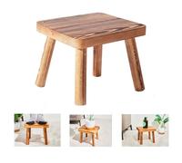 JETAINE Small Wooden Stool, Milking Stools, Plant Stand, Indoor Step Stool for kids, Removable Portable Foot Rest Stool Small Side Table for House Plants Bedroom Bedside Kitchen and Bathroom