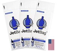 JetBag Bold - The Original Absorbent Wine Bottle Travel Protector Bags - Resusable Bottle Bags (3 Pack) Made in The USA