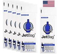JetBag Bold - The Original ABSORBENT Wine Bottle Travel Protector Bags - Resusable Bottle Bags (6 Pack) MADE IN THE USA