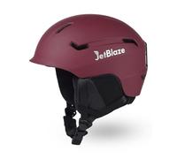 JetBlaze Ski Helmet Mens Women Unisex Ski Helmet Snow Sports Helmet With Vents PC Shell EPS Core For Skiing Snowboard Snow Helmet For Adults Youth Wine Size S
