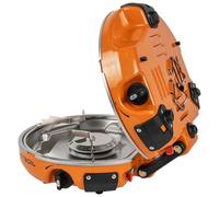 Jetboil Genesis Base Camp Compact 2 Burner Cooking System Isobutane Powered Solo Meals Large Group Cooking 10" Fry Pan 5ltr Flux Ring Cookpot Carry bag Windscreen Fuel Regulator Fuel Can Stabilizer