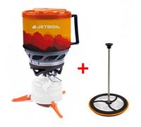 Jetboil Minimo Sunset Camping & Backpacking Cooking Stove C/w Grande Coffee Press (Excludes Fuel Canister)