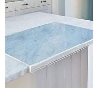 Jetcloud Acrylic Cutting Board Transparent Chopping Board with Lip Edge 40x45cm Rectangle Reusable Desk Pad Clear Countertop Protector Board for Kitchen Countertop