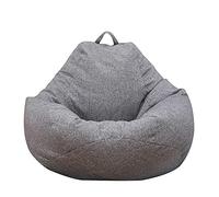 Jetcloud Bean Bag Chair Cover,Adults Large High Back Bean Bag Sofa Cover Recliner Gaming Storage Bag for Indoor Outdoor BeanBag Chair,No Filling (Dark grey, S:70x80cm)