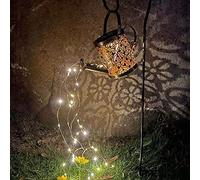 Jetcloud Watering Can Fairy Lights Solar Outdoor Solar Watering Can Led String Light Decorative Strip Starry Fairy Night Lights Outdoor for Yard Garden Decoration