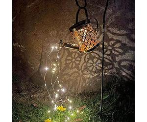 Jetcloud Watering Can Fairy Lights Solar Outdoor Solar Watering Can Led String Light Decorative Strip Starry Fairy Night Lights Outdoor for Yard Garden Decoration