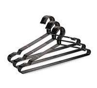Jetdio 17.7" Strong Metal Wire Hangers Clothes Hangers, Coat Hanger, Standard Suit Hangers, Ideal for Everyday Use, 30 Pack, Matt Black