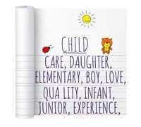 Jetec 1 Roll Large Lined Paper 16.5 Inch x 98.4 ft Writing Drafting Paper for Handwriting Practice Teacher Classroom Supplies Kindergarten School Teaching Gifts