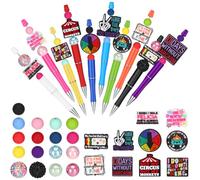 Jetec 10 Sets Funny Beadable Pen Making Kit DIY Dark Humor Pens with Sarcastic Sayings Funny Office Gifts for Coworkers Friends Adults