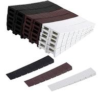 Jetec 36 Pieces 4 Inch Slopes Plastic Composite Shims Leveling Wedges for Home Furniture Improvement Restaurant DIY Table Floor Toilet Doors Furniture Shims Indoor Outdoor Use(White, Black, Coffee)