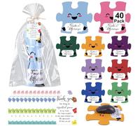 Jetec 36 Sets Employee Appreciation Gift Team Puzzle Pieces Mouse Pads Team Gifts with Thank You Cards for Teacher Nurse Office Coworker Nursing Assistant Volunteer Staff (You Make A Difference)